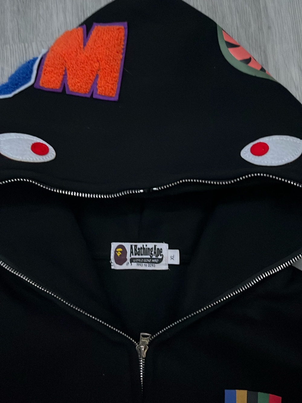Bape black hoddie